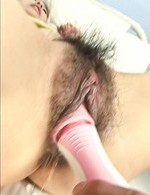 Yui Misaki Asian gets vibrators on nipples and hairy cum dumpster